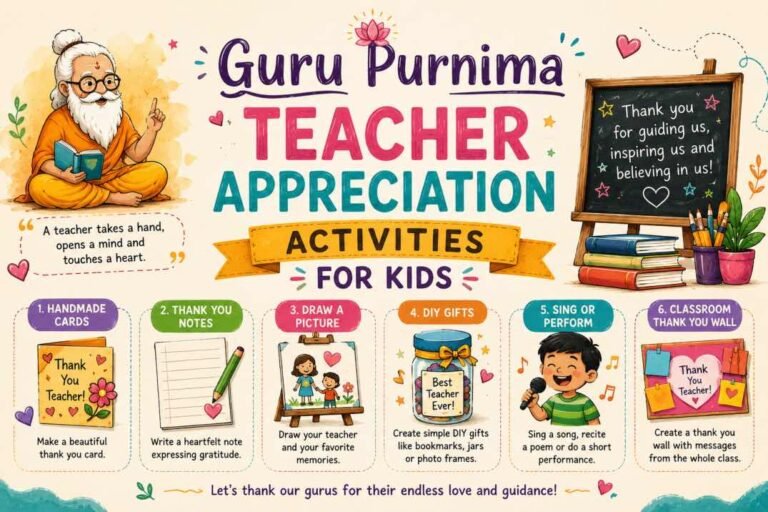 guru purnima teacher appreciation activities for kids