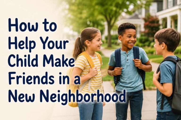 how to help your child make friends in a new neighborhood