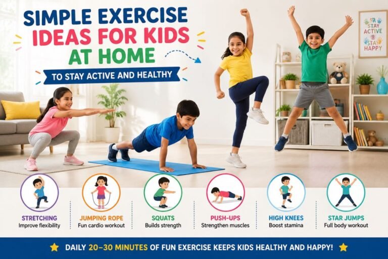 simple exercise ideas for kids at home