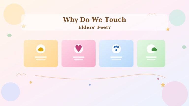 why do we touch elders feet