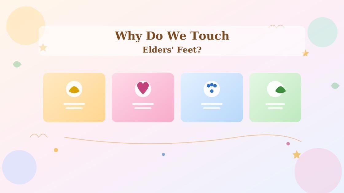 why do we touch elders feet