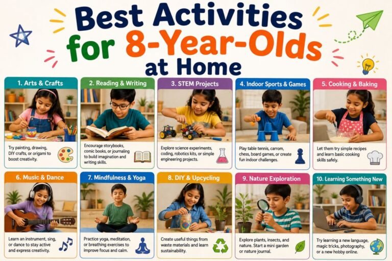 best activities for 8-year-olds at home