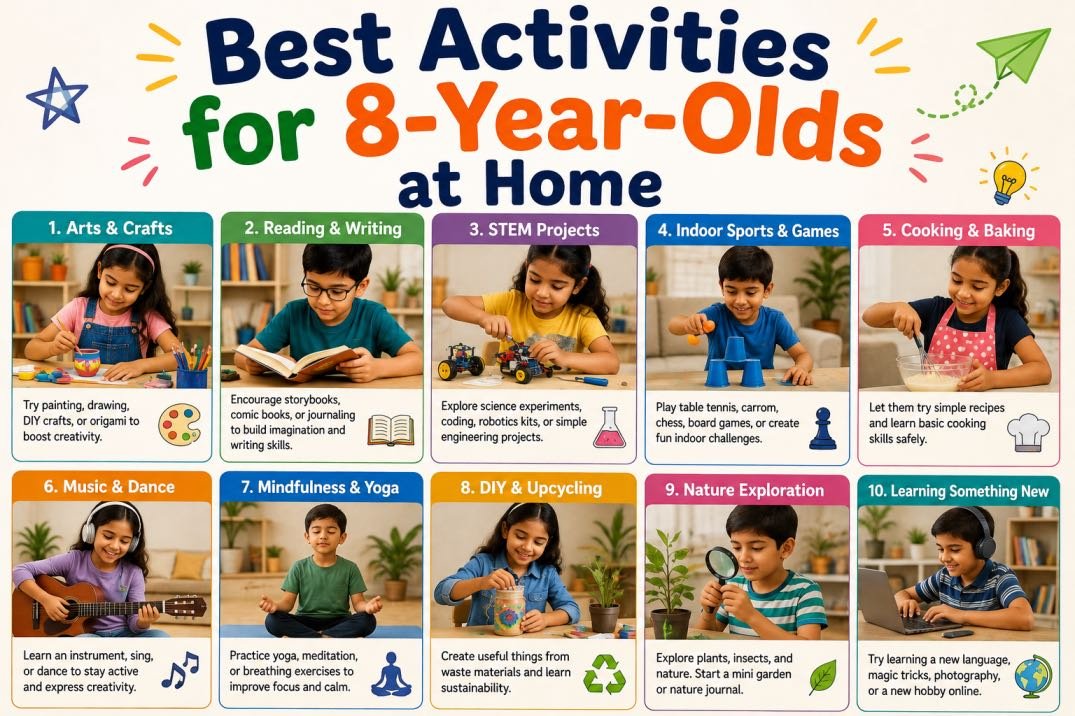 best activities for 8-year-olds at home
