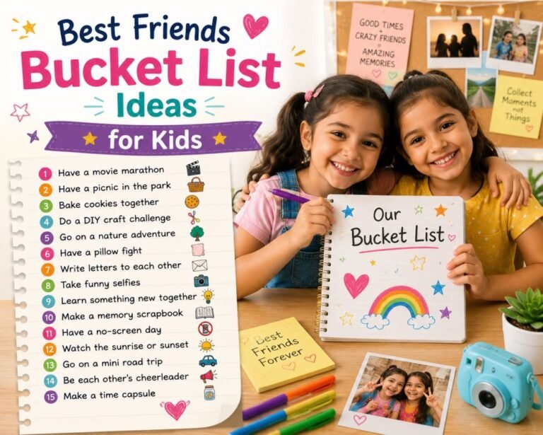 best friends bucket list ideas for kids