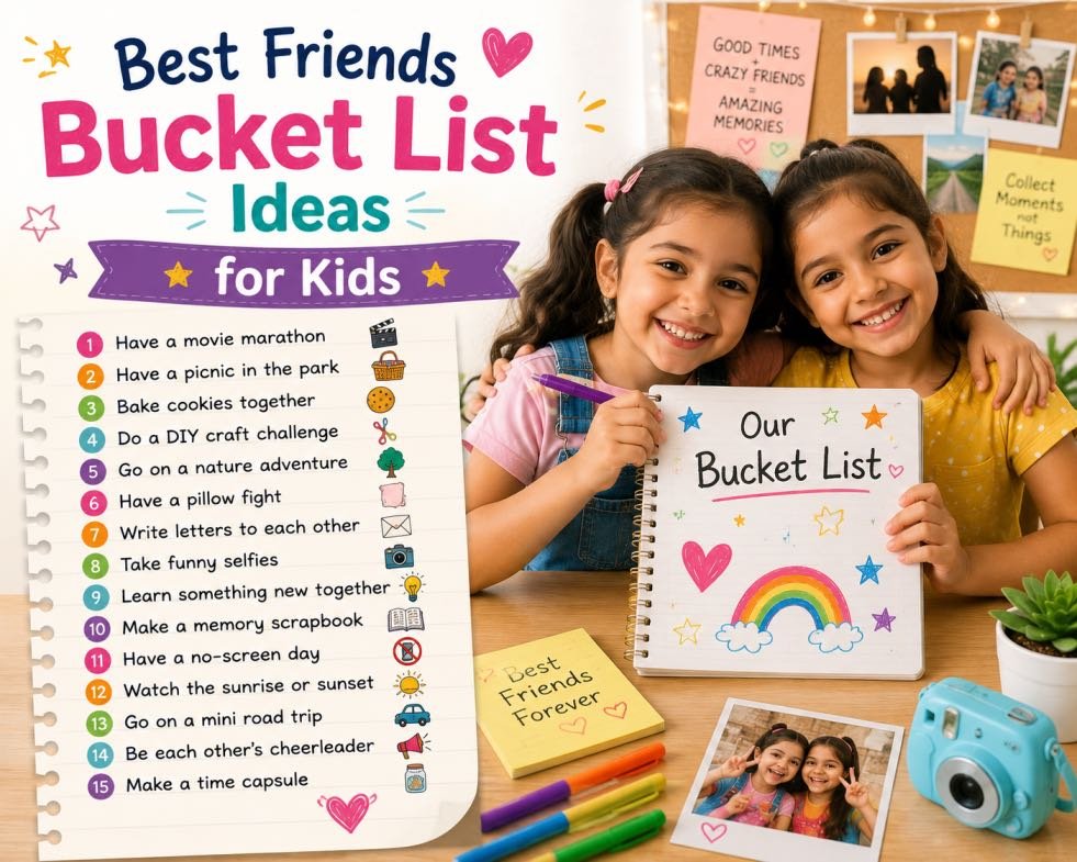 best friends bucket list ideas for kids