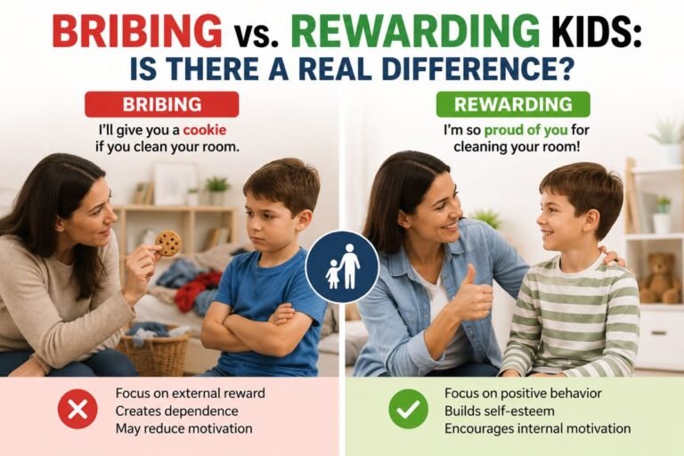 bribing vs rewarding kids