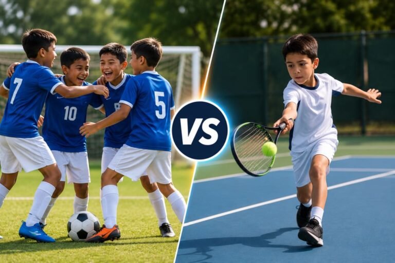 group sports vs individual sports for kids