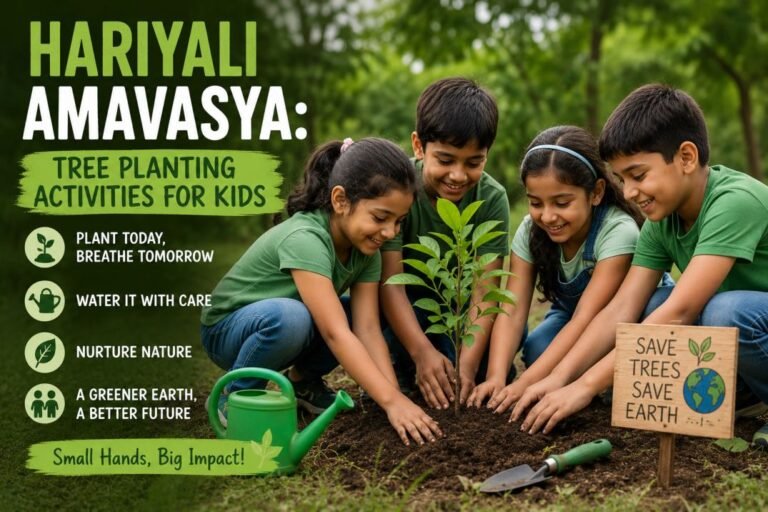 hariyali amavasya tree planting activities for kids
