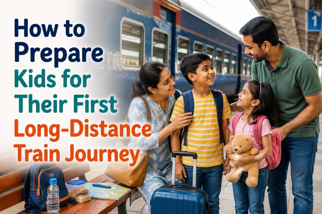 how to prepare kids for their first long-distance train journey