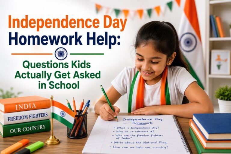 independence day homework help for kids