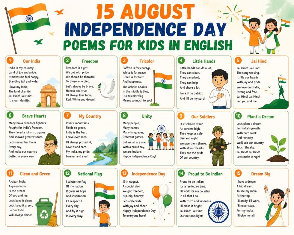 independence day poems for kids