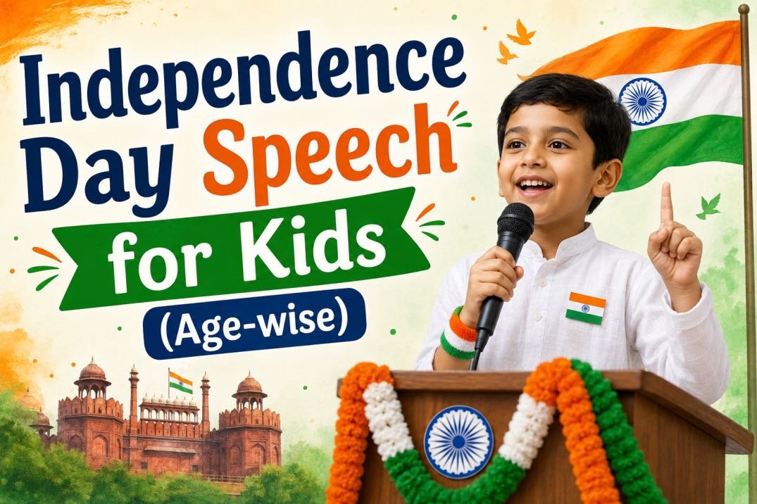 independence day speech for kids age-wise