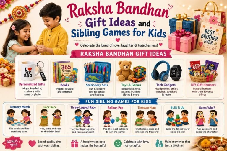 Raksha Bandhan Gift Ideas and Sibling Games for Kids | PlayAndGrow
